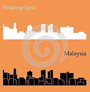 Petaling Jaya, Malaysia city silhouette