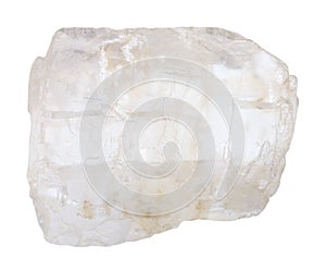 Petalite castorite crystal isolated photo