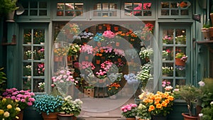 Petals galore: Flower shop showcases an array of colorful blooms, perfect for shopping and gifting