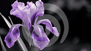 petals purple iris flower