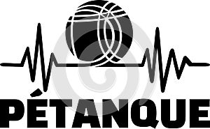 Petanque boule heartbeat pulse photo