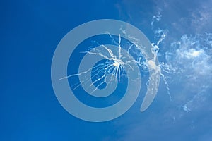 Petards explosion in the sky