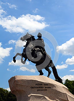 Peter 1 monument in Saint-petersburg