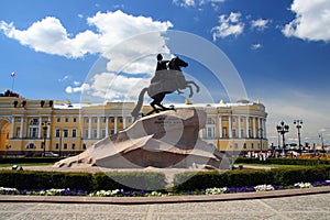 Peter 1 monument in Saint-petersburg