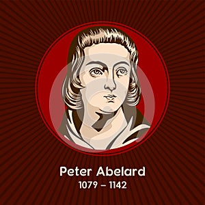 Peter Abelard 1079-1142 was a medieval French scholastic philosopher, theologian, and preeminent logician photo