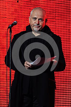 Peter Gabriel during the concert