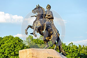 Peter the Great monument (Bronze Horseman), St. Petersburg, Russia