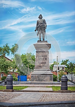Peter the Great Monument in Taganrog, Russia