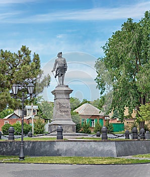 Peter the Great Monument in Taganrog, Russia