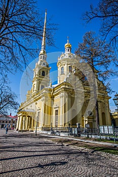 Peter and Paul Cathedral, 18th-century Romanov dynasty burial site - Saint Petersburg, Russia