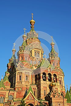 Peter and Paul Cathedral in Peterhof , Russia