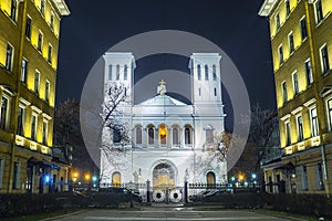 Peter and Paul Church on Nevsky Prospect in St. Petersburg.Russia