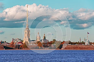 Peter and Paul Fortress in the early morning.