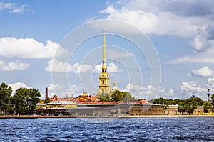 Peter and Paul Fortress near the Neva river, St. Petersburg,