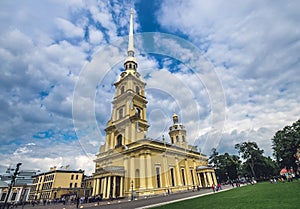 Peter and Paul Fortress. Petropavlovskaya Krepost. Russia, Saint-Petersburg. August 17. 2017.