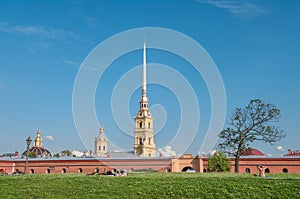 Peter and Paul Fortress in Saint-Petersburg, Rus