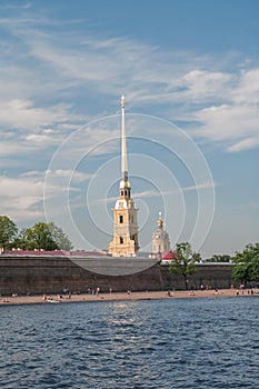 Peter and Paul Fortress in Saint-Petersburg, Rus