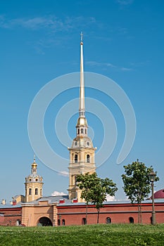 Peter and Paul Fortress in Saint-Petersburg, Rus