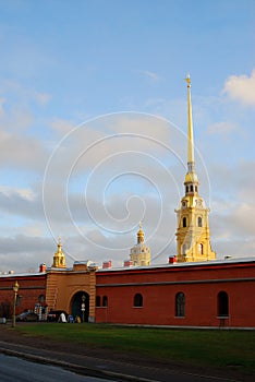 Peter and Paul fortress in Saint-Petersburg, Russia.