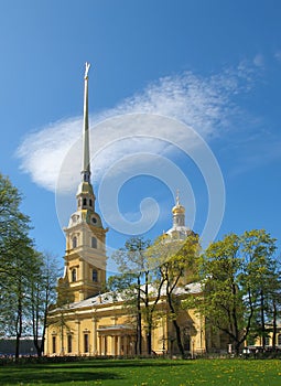 The Peter and Paul Fortress in St. Petersburg.