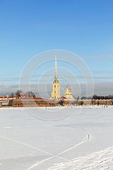 Peter and Paul Fortress in the winter, Saint Petersburg