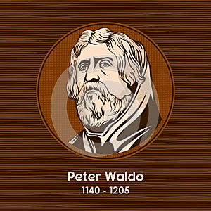 Peter Waldo 1140 - 1205, was a leader of the Waldensians, a Christian spiritual movement of the Middle Ages photo