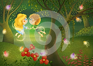 Peter and Wendy illustration