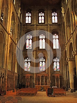 North Transept of Peterborough Cathedral, UK  photo
