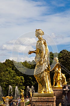 Petergof known as Petrodvorets - monument of World Architecture and Park Art