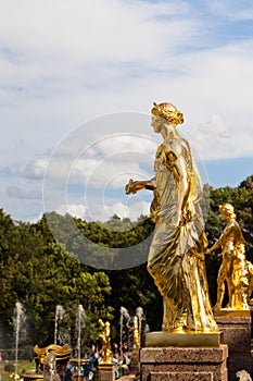 Petergof known as Petrodvorets - monument of World Architecture and Park Art