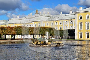 Peterhof. The East Square pond