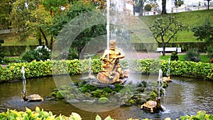 The Peterhof fountains