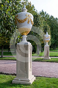 The Peterhof palace and gardens. Petergof, Saint Petersburg, Russia