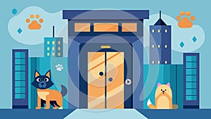 A petfriendly hotel features biometric elevators and hallways to allow guests and their furry companions easy and secure