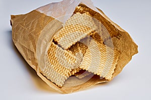 petit beurre biscuits, in a paper bag