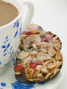 Petit Florentines with a Cup of Tea