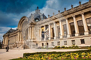 Petit Palais in a cloudy winter day just before spring