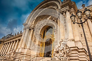 Petit Palais in a cloudy winter day just before spring