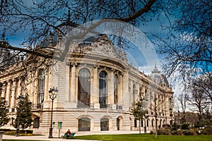 Petit Palais in a cloudy winter day just before spring