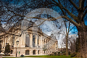 Petit Palais in a cloudy winter day just before spring