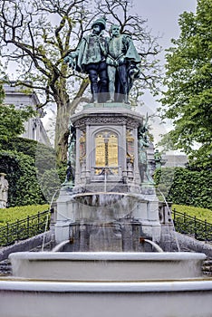 Petit Sablon Square in Brussels, Belgium