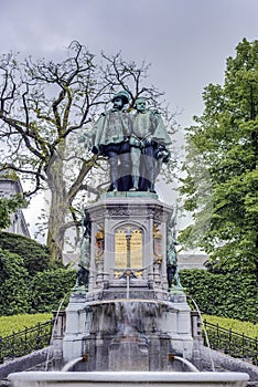 Petit Sablon Square in Brussels, Belgium