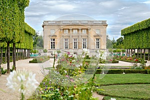 The Petit Trianon on the grounds of the Palace of Versailles near Paris