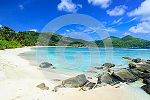 Petite Anse - beautiful beach on island Mahe, Seychelles