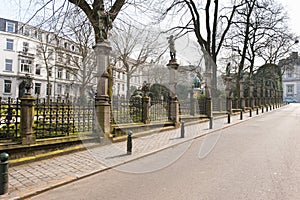 Petite Sablon square in Brussels, Belgium.