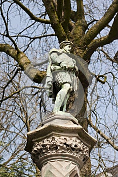 Petite Sablon square in Brussels, Belgium.