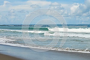 Petitenget Beach in Seminyak  at sunny day