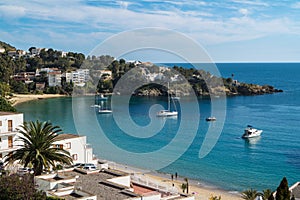 Petites Canyelles Beach in Roses, Costa Brava, Catalonia, Spain