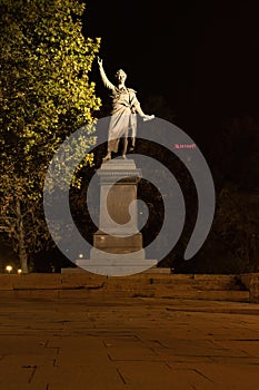 Petofi Sandor statue in Budapest