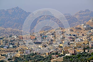 Es un antiguo la ciudad en Jordán la de más tarde la de reino 